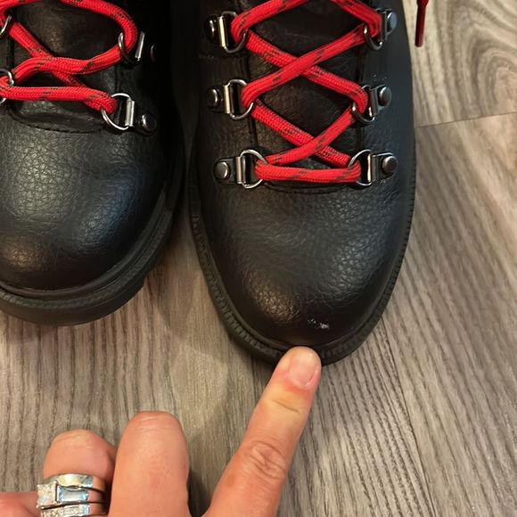 BRAND NEW BOYS SOREL BLACK LEATHER WATERPROOF MADSON HIKING BOOT SIZE 2 - Picture 8 of 8